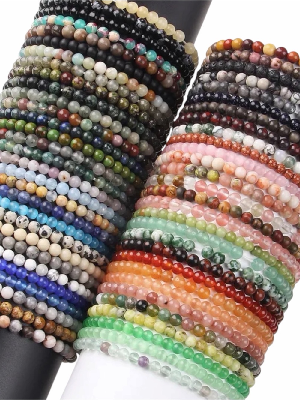 Natural Stone Beaded Stretch Bracelet Stack NWT BUY NOW PRICE